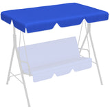 easycomfort tettuccio di ricambio per dondolo in poliestere con protezione uv50+ 192x144cm blu