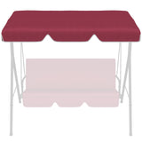 easycomfort tettuccio di ricambio per dondolo in poliestere con protezione uv50+ 192x144cm rosso