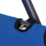 easycomfort lettino sdraio pieghevole e richiudibile da giardino in tessuto oxford 135x60x89cm blu