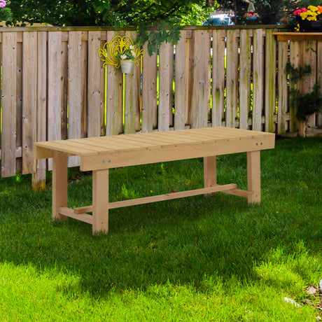 easycomfort easycomfort panchina da esterni impermeabile 2 posti in legno di abete 110x38x35cm
