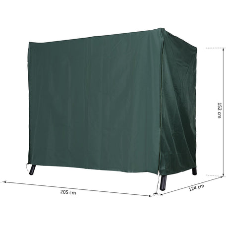 easycomfort easycomfort telo di copertura per dondolo in tessuto oxford impermeabile 205x124x164cm