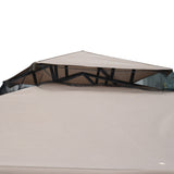 easycomfort easycomfort gazebo da giardino con zanzariera in metallo e poliestere 294x294cm