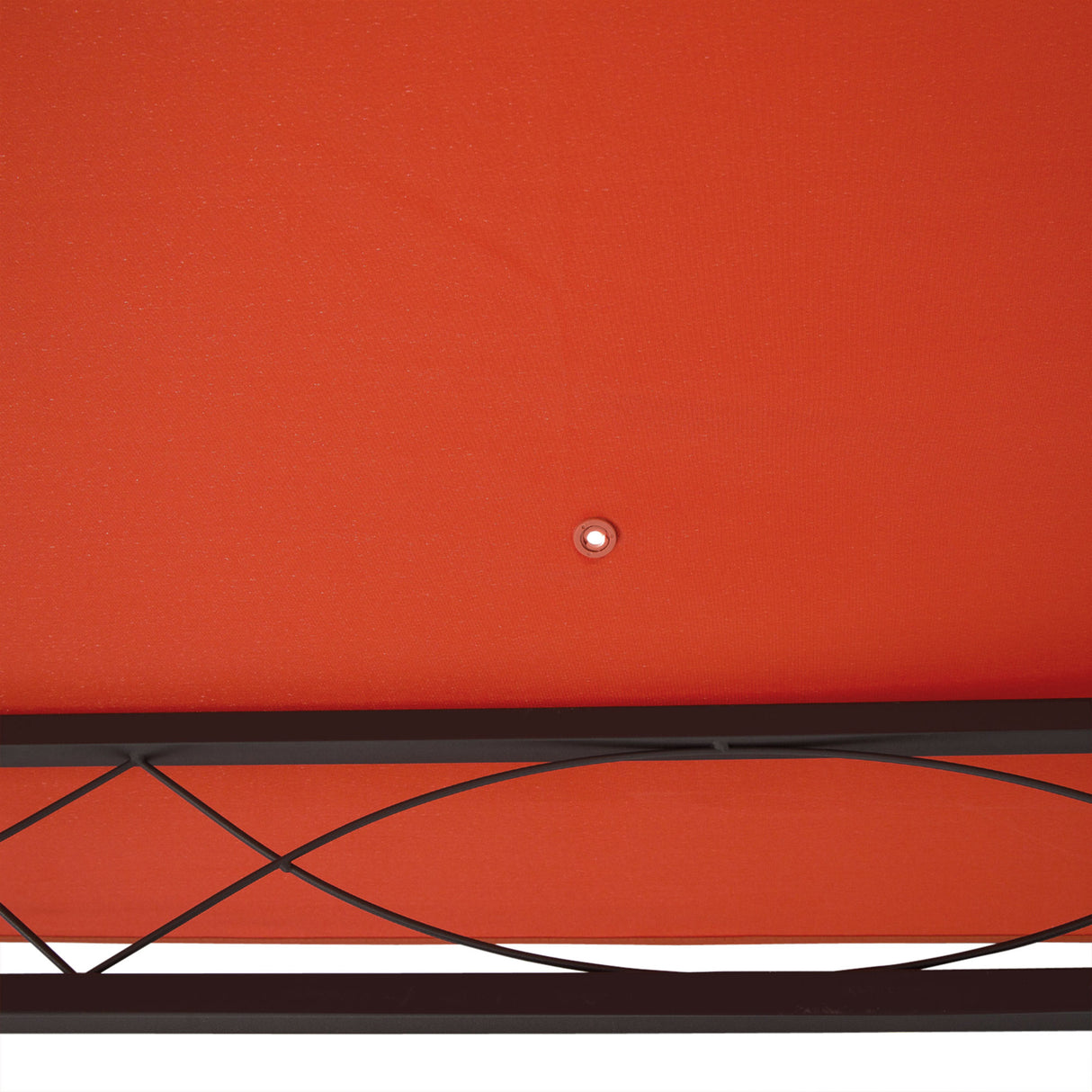 easycomfort easycomfort tetto di ricambio per gazebo 3x3m in poliestere impermeabile anti uv arancione