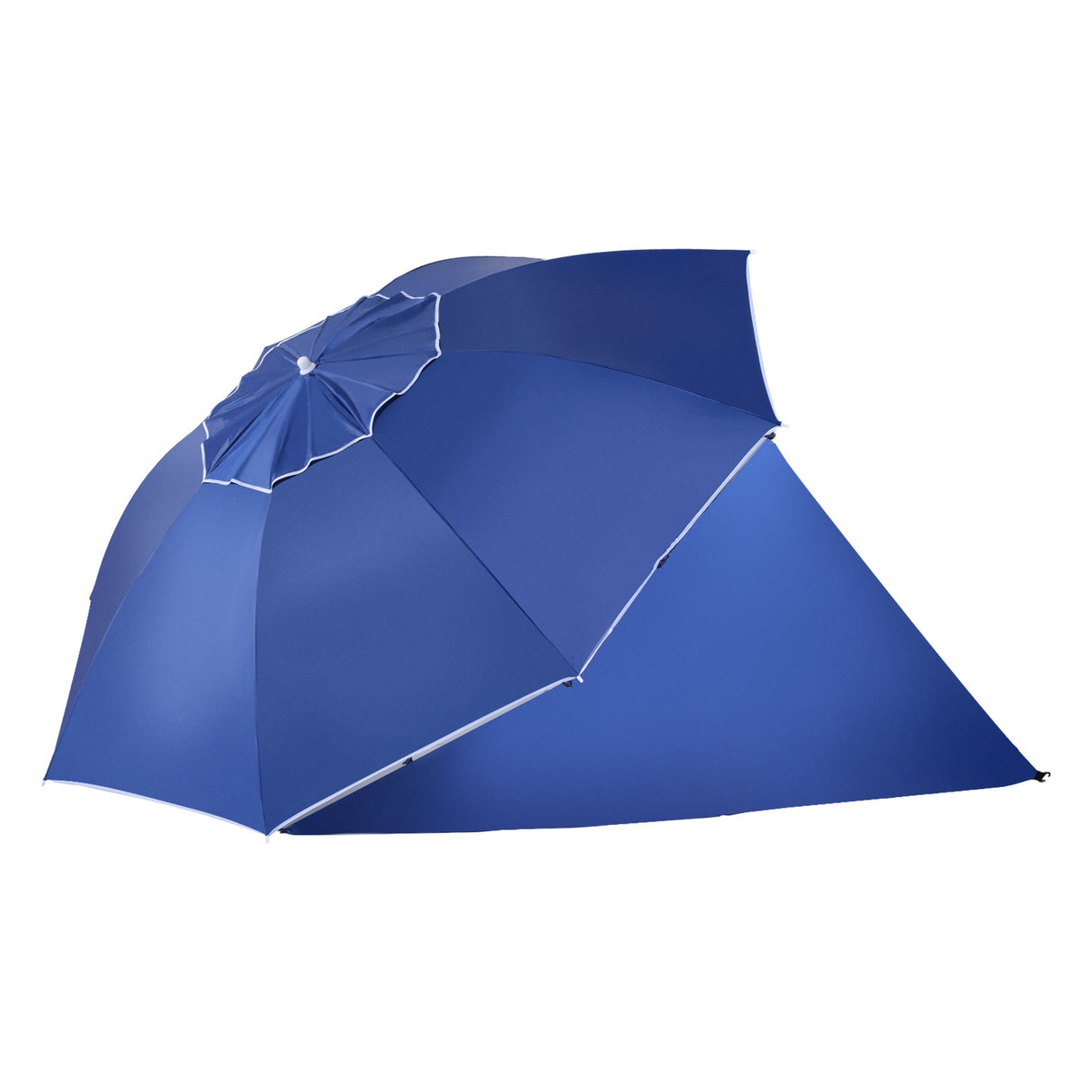 easycomfort easycomfort ombrellone da spiaggia tenda parasole 2 in 1 protezione uv 50 in poliestere ferro con borsa di trasporto