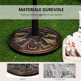 easycomfort easycomfort base per ombrellone per palo da 35mm 38mm 48mm peso 13kg da giardino