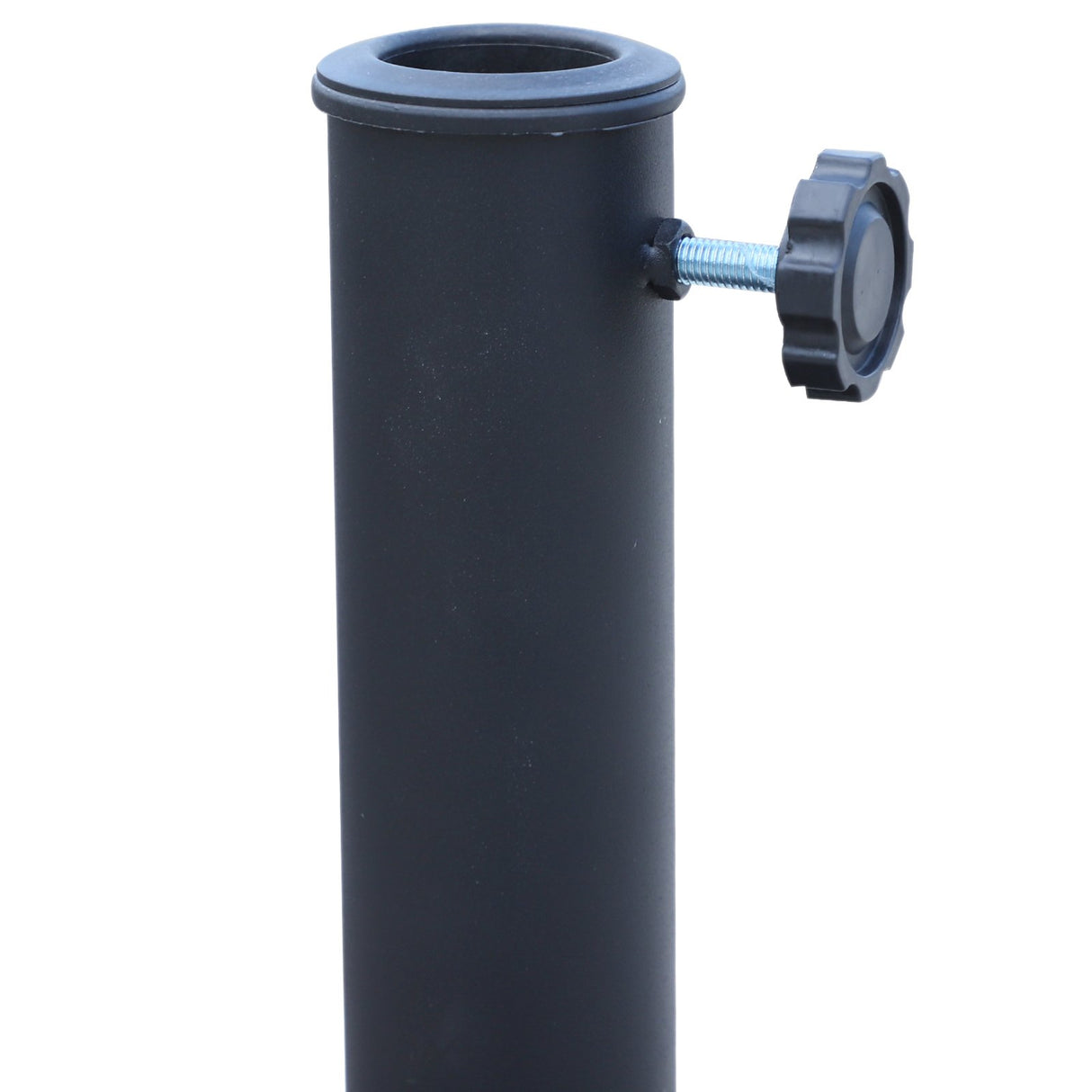 easycomfort easycomfort base per ombrellone da 38mm e 48mm in resina e acciaio nero 52 x 41cm