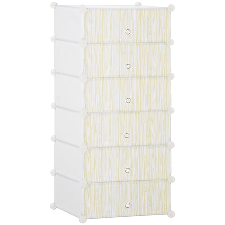 easycomfort easycomfort mobile scarpiera modulare salvaspazio 6 cubi 45x35x17cm in plastica pp e acciaio 45x36 5x108cm bianco