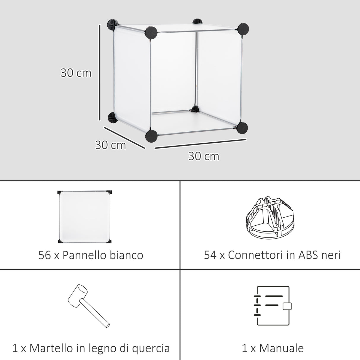 easycomfort easycomfort mobile scarpiera modulare salvaspazio 16 cubi 30x30x30 cm in acciaio e pp 125x32x125 cm trasparente
