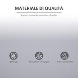 easycomfort easycomfort armadietto mobile ripiano regolabile chiusura di sicurezza per casa ufficio garage acciaio 80x40x92 5cm grigio ean 8054111848473