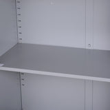 easycomfort easycomfort armadietto mobile ripiano regolabile chiusura di sicurezza per casa ufficio garage acciaio 80x40x92 5cm grigio ean 8054111848473