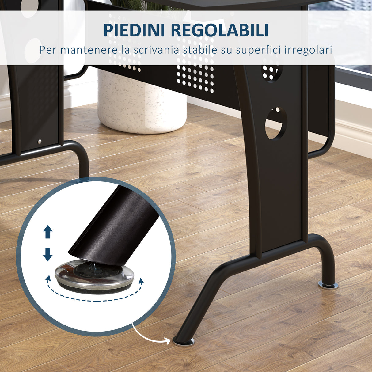 easycomfort easycomfort scrivania gaming per casa o ufficio angolare e salvaspazio con ripiano tastiera estraibile 165x145x86 5cm nera ean 8054111848558