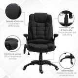 easycomfort easycomfort poltrona massaggiante da ufficio e casa con altezza regolabile e 6 punti di massaggio 67x74x107 116 cm nera