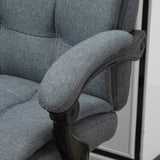 easycomfort easycomfort sedia da ufficio ergonomica reclinabile sedia direzionale con schiena alta poltrona ufficio con poggiatesta e poggiapiedi estraibile 66x70x116 124cm grigio
