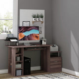 easycomfort easycomfort scrivania per computer da camera e ufficio con cassetto e scaffale in legno 152x60x88cm marrone ean 8054111843164
