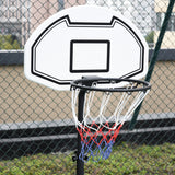 easycomfort canestro basket per bambini ad altezza regolabile 132.5   161.5 cm con base riempibile e ruote multicolore