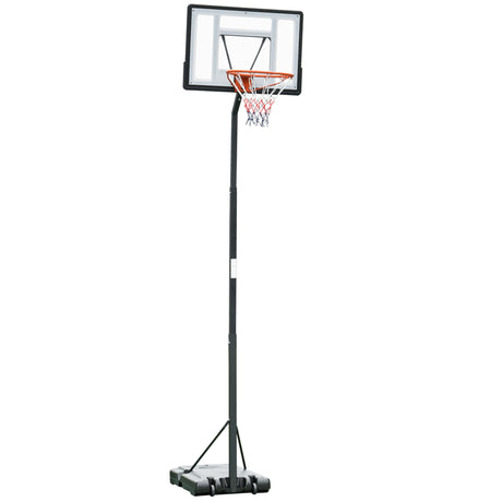 easycomfort easycomfort canestro basket per adulti con altezza regolabile 302 352cm struttura in acciaio pe e pvc nero