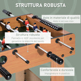 easycomfort easycomfort calcio balilla professionale in legno mdf 87x43x78cm