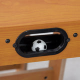 easycomfort calcio balilla pieghevole in legno con 6 aste 18 giocatori e segnapunti 69x37x70cm