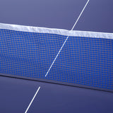 easycomfort easycomfort tavolo da ping pong pieghevole e salvaspazio con rete da gioco per interno in acciaio e mdf 182x91x76cm blu
