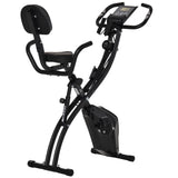easycomfort easycomfort cyclette pieghevole in acciaio con maniglie e bande elastiche