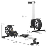 easycomfort vogatore magnetico pieghevole con volano regolabile su 8 livelli e monitor lcd nero