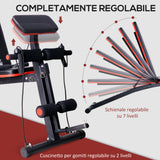 easycomfort easycomfort panca multifunzionale regolabile per bilanciere addominali dorsali manubri elastici per allenamento completo