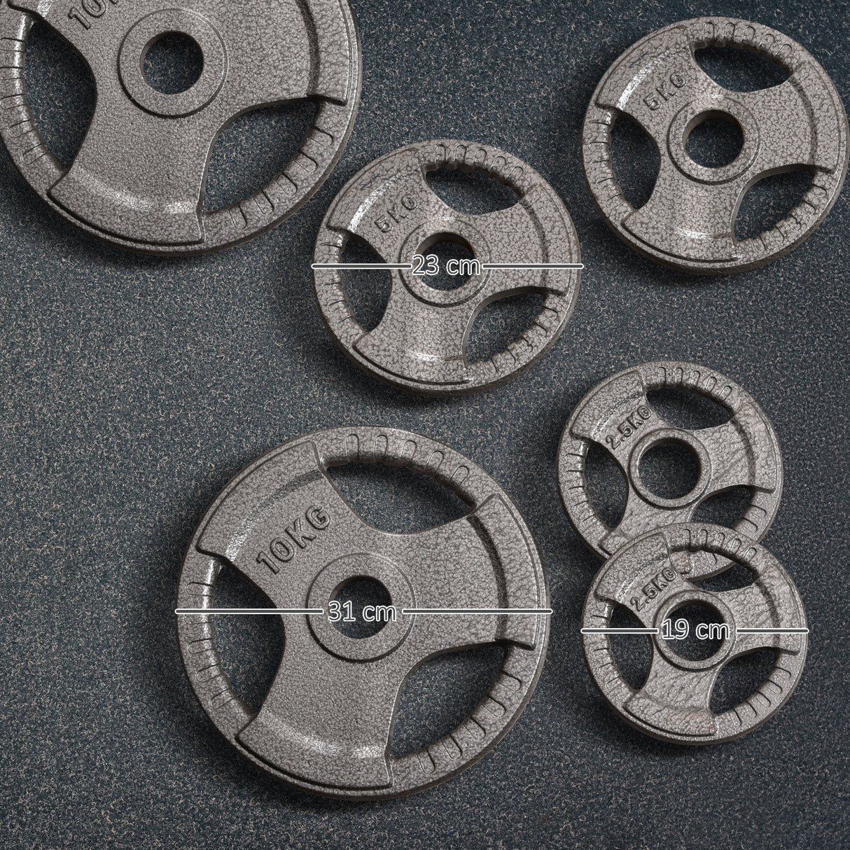 easycomfort easycomfort set di 6 dischi pesi per bilanciere e manubri 2 5 35kg dischi palestra in acciaio ideali per bilancieri olimpionici argento