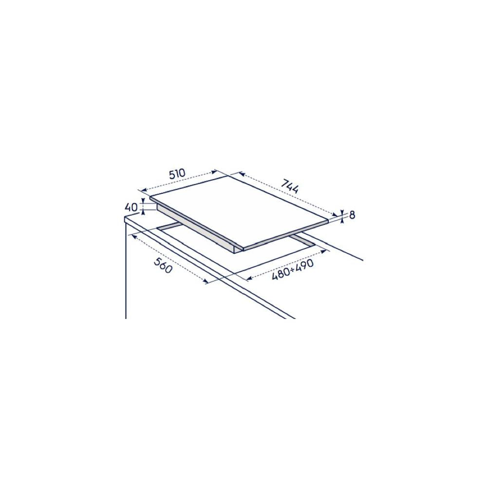 electrolux piano cottura a gas electrolux serie 600 kgs7536sx 5 fuochi l744xp51 inox ean 7332543613489