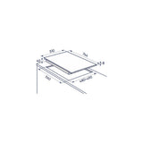 electrolux piano cottura a gas electrolux serie 600 kgs7536sx 5 fuochi l744xp51 inox ean 7332543613489
