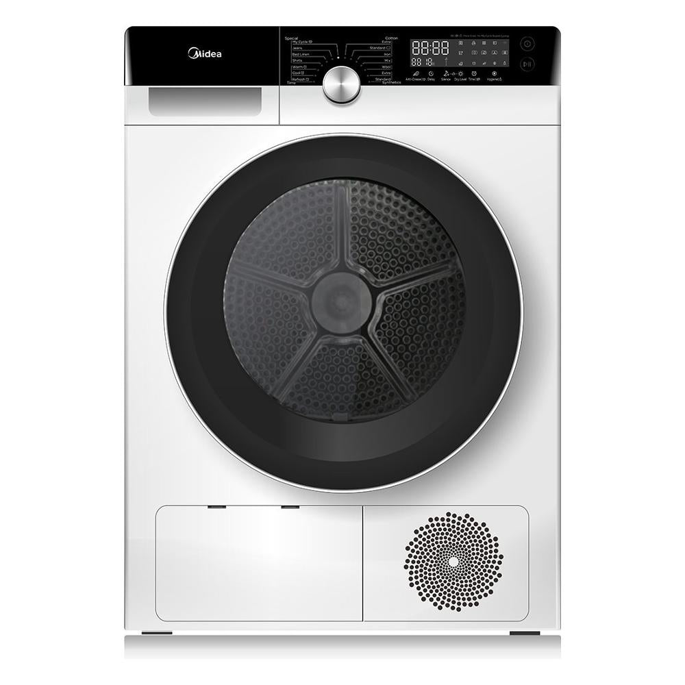 midea asciugatrice a pompa di calore midea mdk9a3 knight 9 kg classe a2021 motore inverter a845xl64xp595 bianco e nero ean 8052705161441