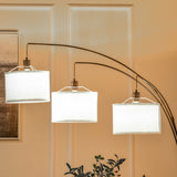 easycomfort easycomfort lampada da terra 3 luci e braccia flessibili base in marmo altezza 205cm ean 8055776913513