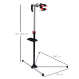 easycomfort easycomfort cavalletto manutenzione bici con piedistallo e vassoio in acciaio 100x56x120 190cm