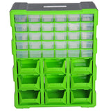 easycomfort easycomfort cassettiera box per accessori minuteria verde 38x16x47.5cm