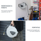 easycomfort easycomfort avvolgitubo automatico da parete con attacco 3 8 10 _ 2m