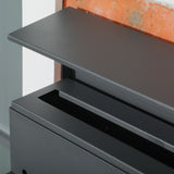 easycomfort cassetta postale in acciaio zincato con 3 fessure e 2 chiavi di sicurezza 37x10.5x37 cm grigio