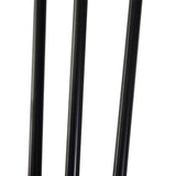 easycomfort gambe per tavoli set 4 pezzi in acciaio preforato con 20 viti incluse 12x12x71 cm nero