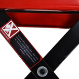 easycomfort easycomfort cavalletto alza moto sollevatore a forbice in acciaio con piattaforma rivestita in gomma