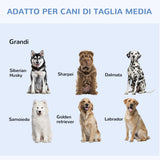 easycomfort easycomfort gabbia trasportino in acciaio per animali pieghevole nero 122x77x82cm