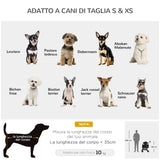 easycomfort passeggino per cani pieghevole con trasportino rimovibile e tettuccio 82x49.5x98cm nero