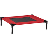 easycomfort cuccia estiva brandina per cani fino a 18kg da esterno e interno lettino per animali 76x61x18cm rosso