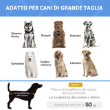 easycomfort easycomfort brandina lettino per cani pieghevole in metallo e tessuto oxford con sacca di trasporto 122x92x23cm marrone e nero