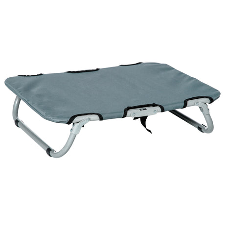easycomfort easycomfort lettino per cani pieghevole in acciaio e tessuto oxford per interni ed esterni 59x46x15 cm grigia