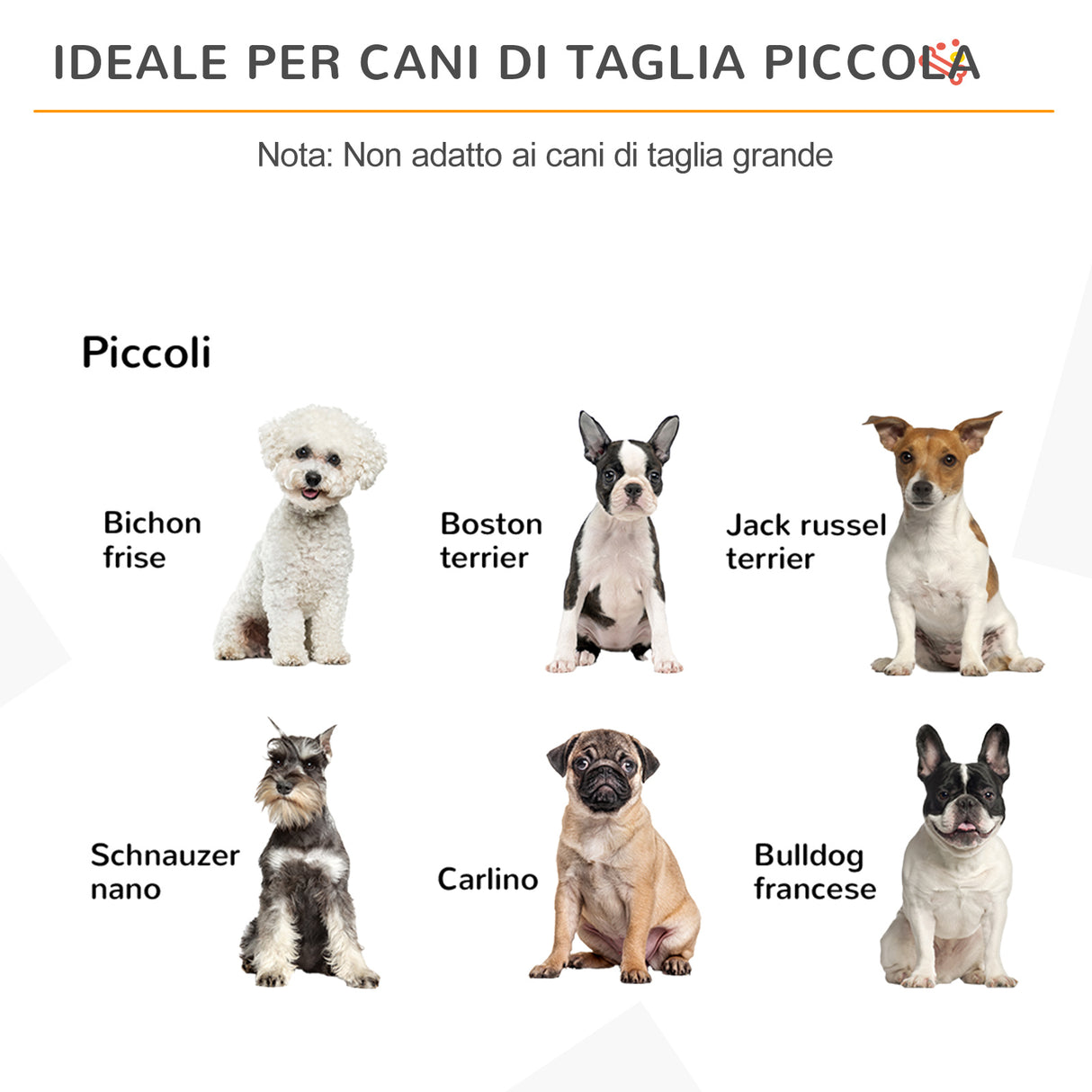 easycomfort cancellino per cani pieghevole a 3 sezioni in legno 154.5x29.5x61cm bianco