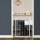 easycomfort easycomfort cancelletto di sicurezza per bambini e animali domestici bianco 76 x 72 82 cm