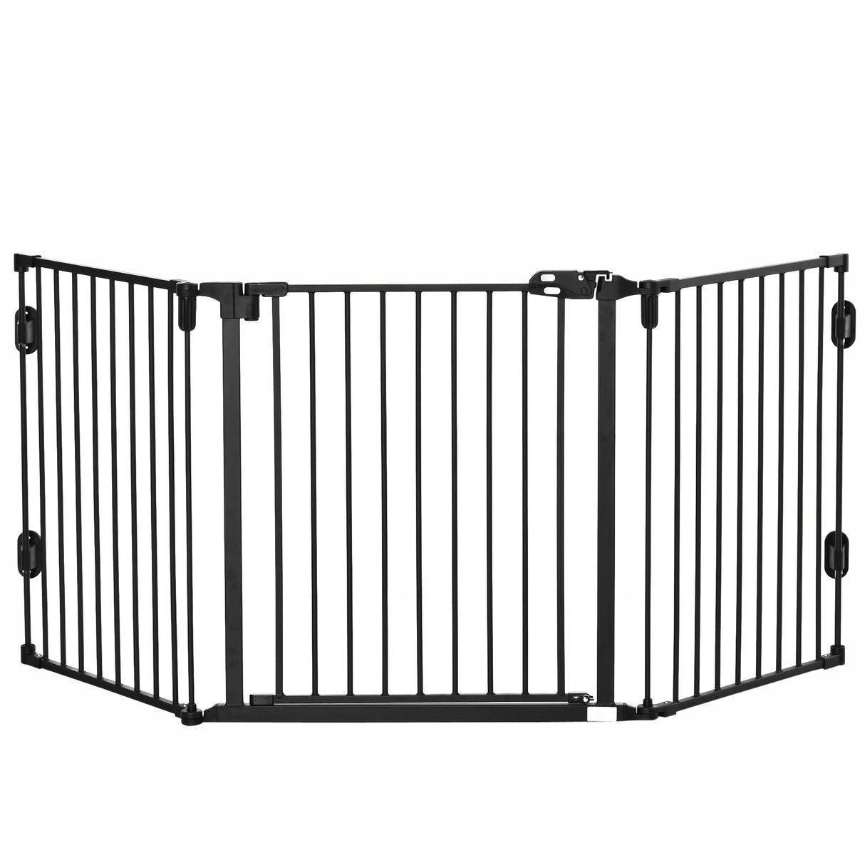 easycomfort easycomfort cancelletto di sicurezza pieghevole e regolabile in acciaio barriera per cani con chiusura automatica e sistema di blocco nero