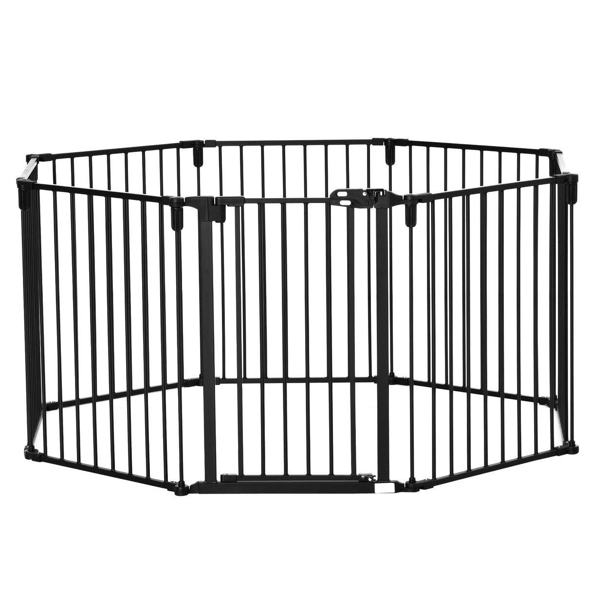 easycomfort easycomfort cancelletto di sicurezza pieghevole 8 sezioni cancellino barriera per cani in acciaio sistema di blocco e chiusura automatica nero