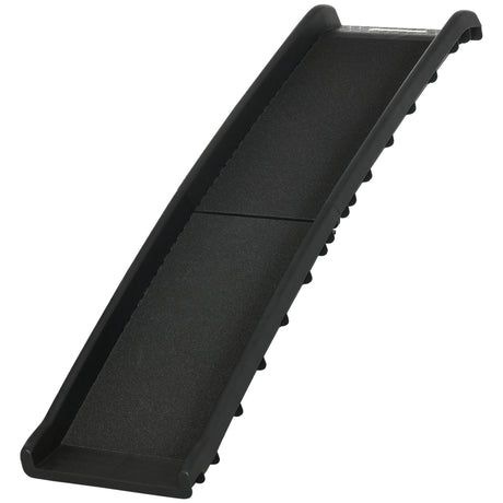 easycomfort rampa per cani in pp con rivestimento antiscivolo per bagagliaio inferiore a 75 cm 155x39x14 cm nero
