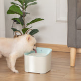 easycomfort easycomfort fontanella per gatti e cani da 3l con filtro a carboni luce led e sensore di movimento bianco