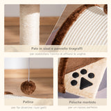 easycomfort easycomfort albero per gatto marrone 36x36x44cm