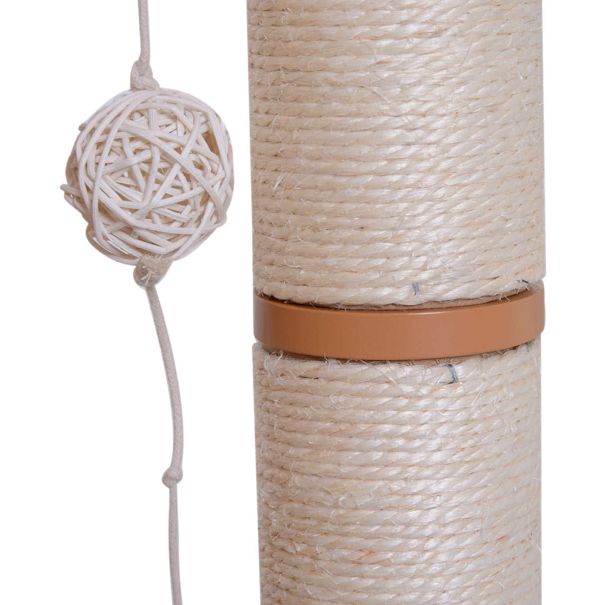 easycomfort easycomfort albero per gatti in sisal con cuccia piattaforme e giochi 60x40x120cm